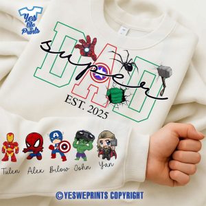 Custom-Hero-Dad-Shirt-Personalized-Father's-Day-Gift