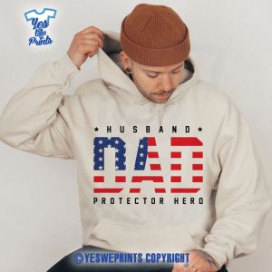 Husband-Dad-Protector-Hero-Shirt