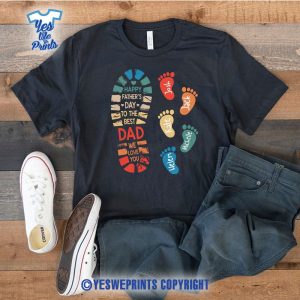 Personalized-Dad-and-Kids-Footprints-Names-Shirt