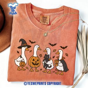Silly-Goose-Halloween-Shirt,-Halloween-Ghost-Fall-Spooky-Pumpkin-Costume-Shirt